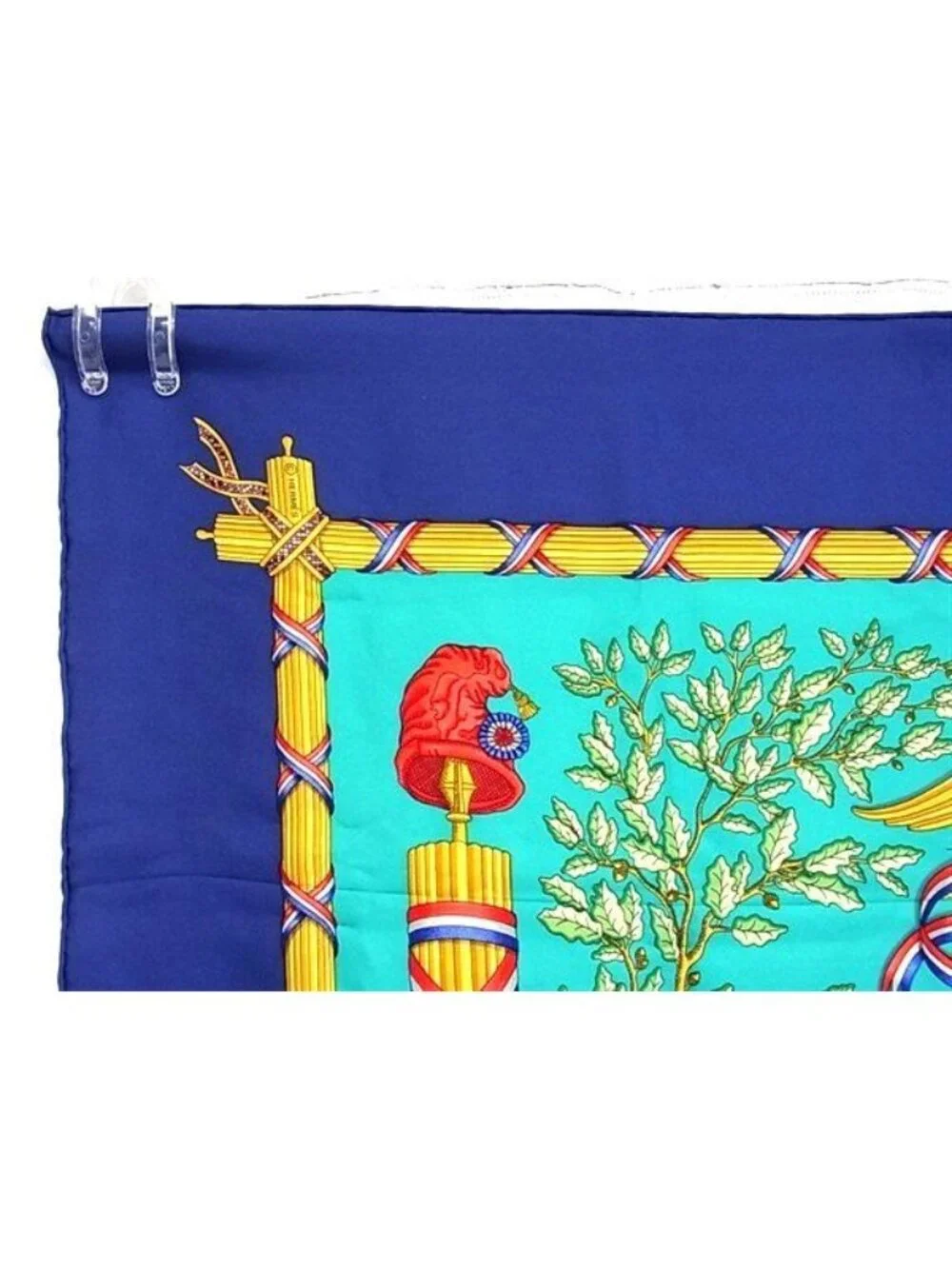 Hermes Liberte Egalite Fraternite Republique Francaise Carre 90 Scarf - Picture 2 of 5